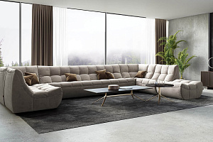 П-образный диван ДеИтали от Gliver для большой семьи